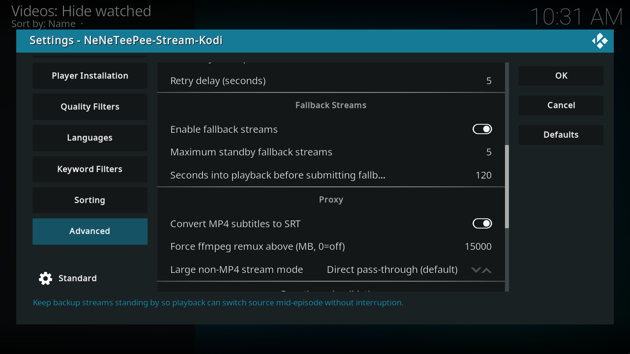 Advanced, view 2
