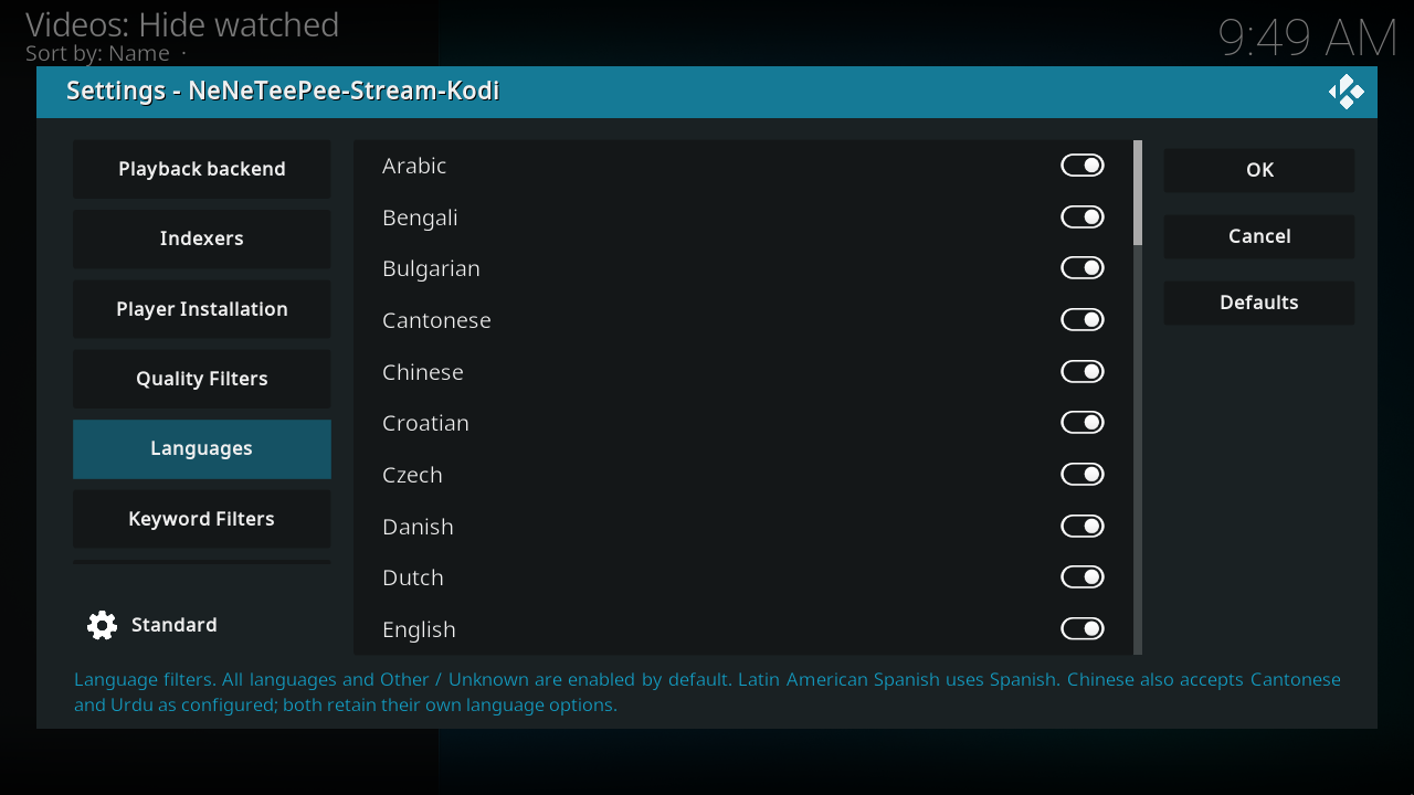 Languages, view 1