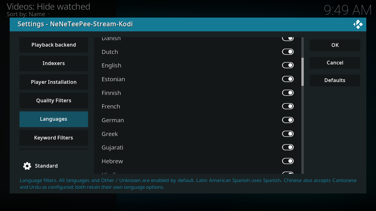 Languages, view 3