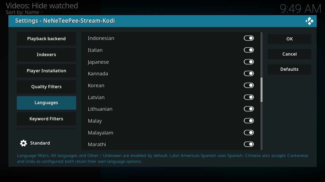 Languages, view 5