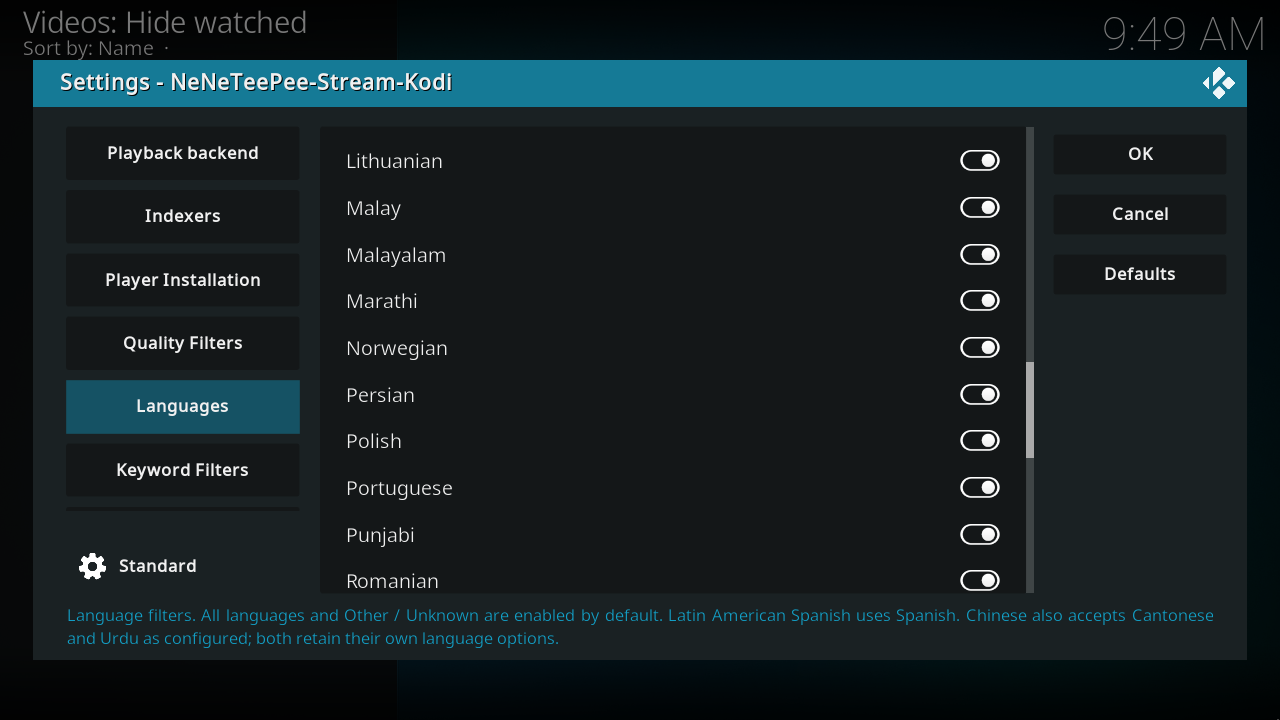 Languages, view 6