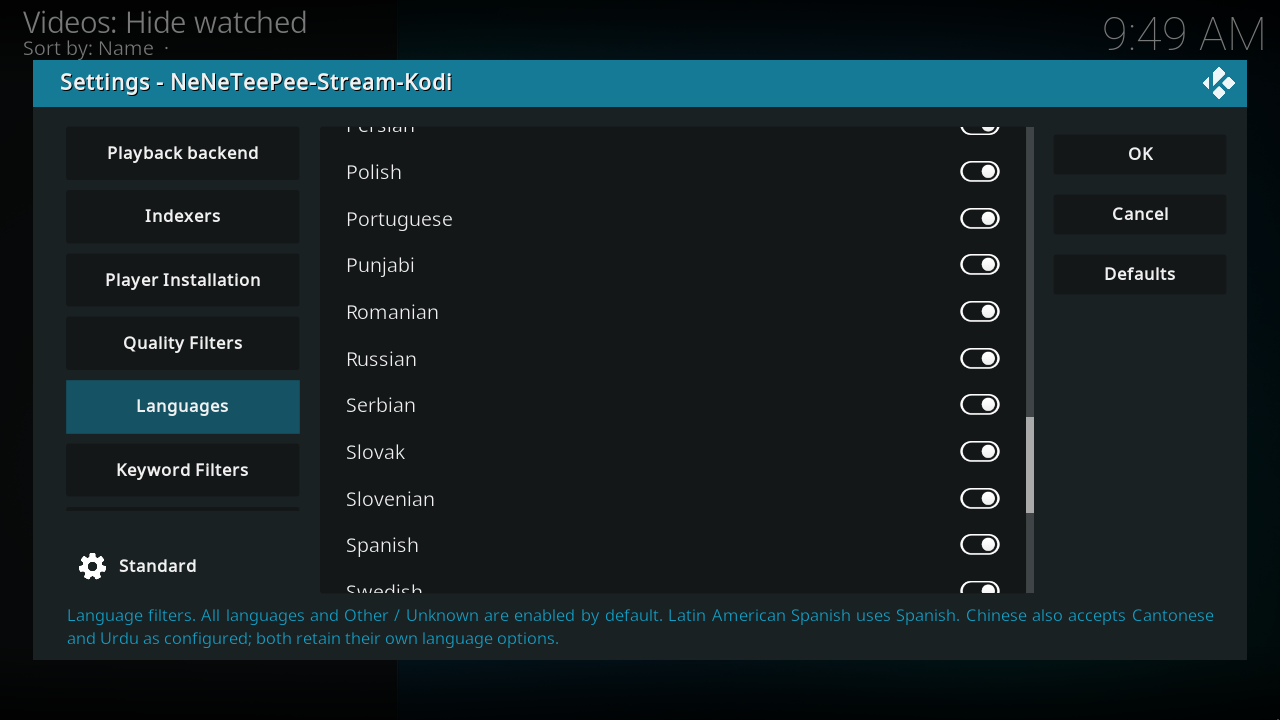 Languages, view 7
