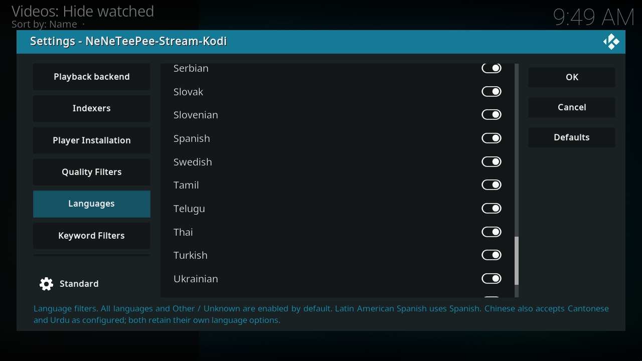 Languages, view 8