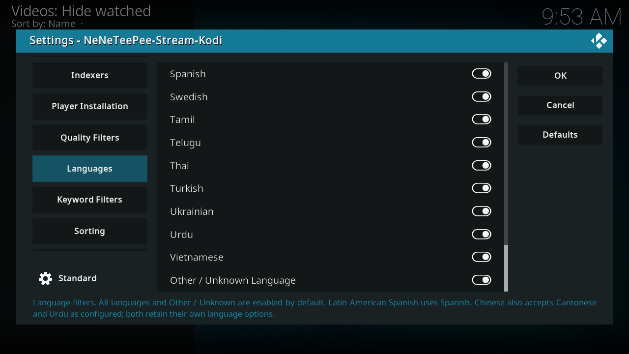 Languages, view 9